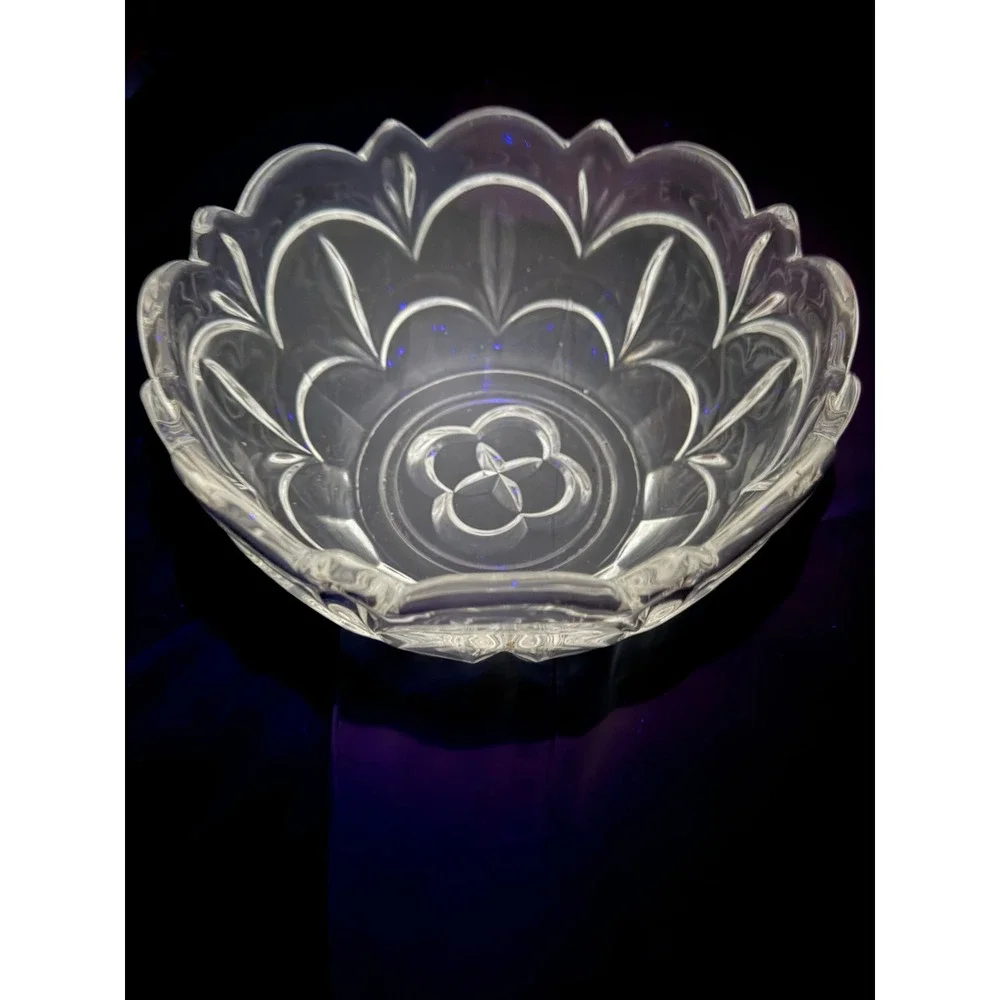 Vintage Bagley & Co. Salisbury Pattern Fruit Bowl Petal Design Centerpiece 9.5in